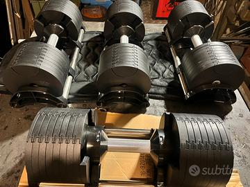 MANUBRI REGOLABILI DA 32 kg, 38 kg e 43 kg
