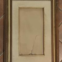 Cornice con vetro con passepartout