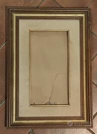 Cornice con vetro con passepartout