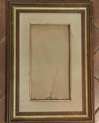 Cornice con vetro con passepartout