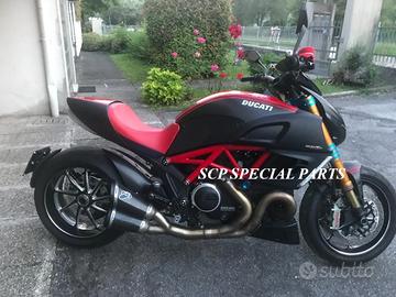 Ducati diavel forcelle ohlins piastre sterzo cnc