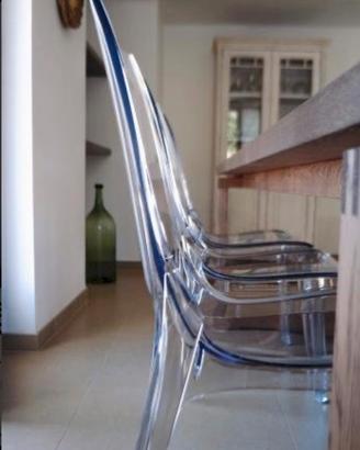 4 sedie vanity scab trasparenti