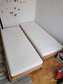 Letto UTÅKER IKEA  impilabile  + 2 materassi 