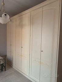 Armadio a 6 ante battenti colore panna 3 mdi lungh