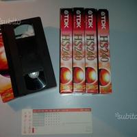 5 VHS videocassette usate