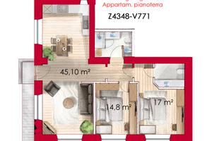 Ampio trilocale in mura antiche