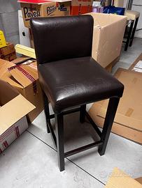 SGABELLO CON RIVESTIMENTO PELLE