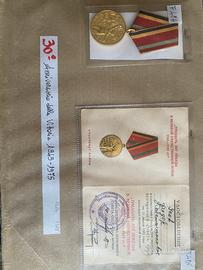 URSS medaglia con Attestato