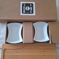 Set per aperitivi / buffet con tre vaschette