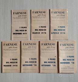 7 Pieghevoli Cinema Farnese Roma Programmi 1977/78