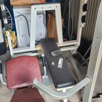 Panca piana Panatta e Leg press orizzontal Johnson