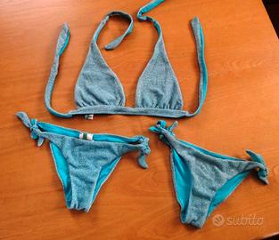 Set bikini  a triangolo annodato