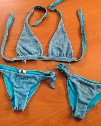 Set bikini  a triangolo annodato