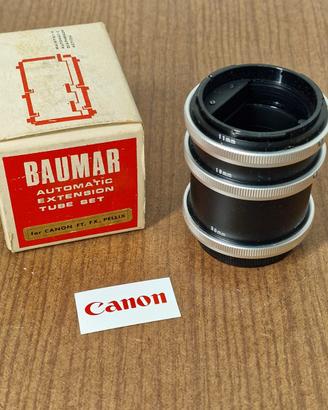 Set Tubi di Prolunga Baumar per Canon FD – Scopri