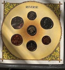 MONETE INGLESI DIVISIONALE 1987