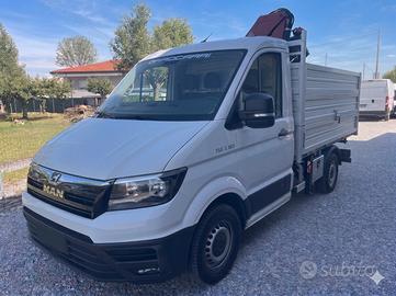 MAN TGE 35.180 GRU FASSI + CASSONE RIBALTABILE