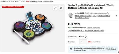 Batteria elettronica MP3 giocattolo -  Simba Toys