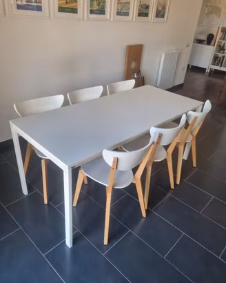 tavolo 6 posti con sedie