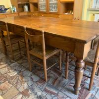 Tavolo in legno rovere massiccio