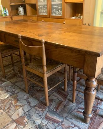 Tavolo in legno rovere massiccio