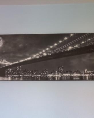 Tela arredo B/N 125x40 con brillantini