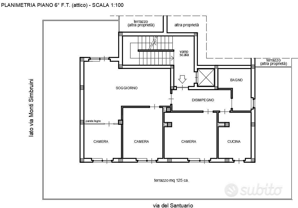 Attico zona colli - Vista 5