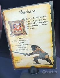 Heroquest MB– Carta Eroe Barbaro Originale