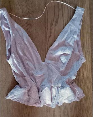Top scollato sulla schiena, Bershka 