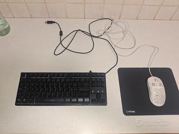 Mouse tastiera e mousepad della trust
