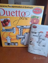 Duetto pausa tritacarne  grattugia  spremipomodoro