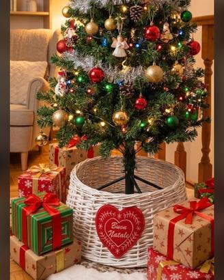 cesto base albero di natale