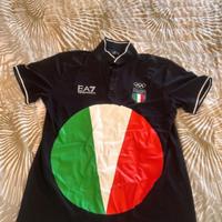 Polo Nera EA7 Armani Team Italia – Uomo