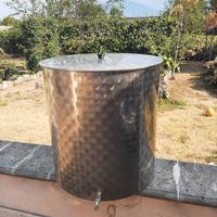 Serbatoio inox olio lt 200 con rubinetto