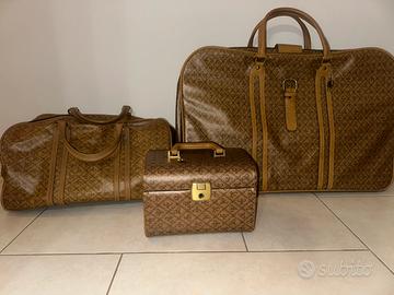 Set valigie vintage coordinato 3 pezzi anni 80/90