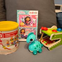 Lotto giocattoli bambino bambina gabby costruzioni