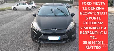 Ford fiesta 1.2 benzina neopatentati 5 porte 
2009