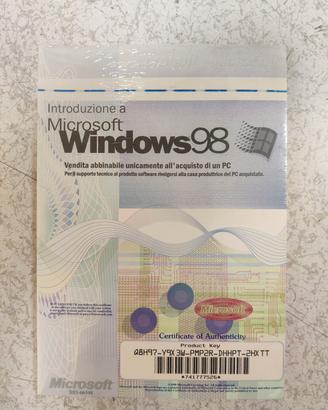 licenza windows 98 sigillata