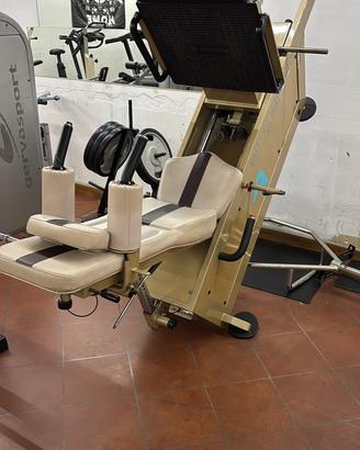Pressa air fitness modificata per carico libero