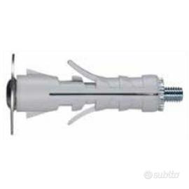 100 tasselli in nylon con pitoneria a vite ø 12