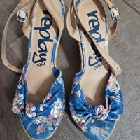 Espadrillas alte in tessuto .Replay tg 38.