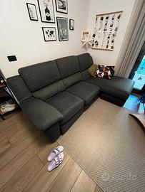 Divano 4 posti poltrone sofà sfoderabile