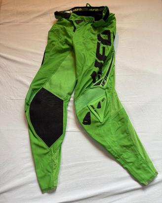 Pantaloni motocross UFO Plast verdi taglia US26 EU