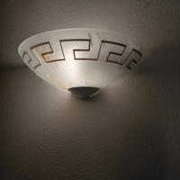 2 applique in vetro satinato