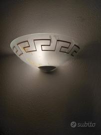 2 applique in vetro satinato