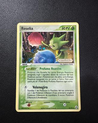 Roselia 42/92 ex leggenda di mew stamped holo ita