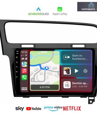 Autoradio CarPlay 10 pollici specifico GOLF 7