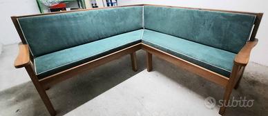 Panca angolare in legno