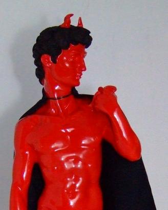 Statuetta David “Diavolo” decorata a mano