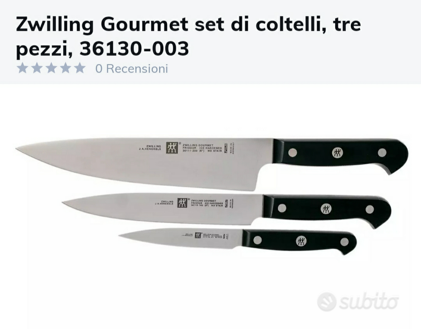 Zwilling coltello da cucina professionale - Coltelli Masterchef