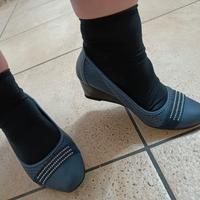 scarpe donna blu